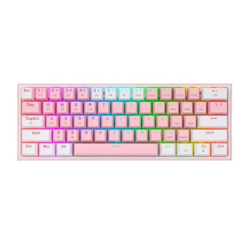  Keyboard Redragon Fizz K617 RGB (Pink/white) 60%